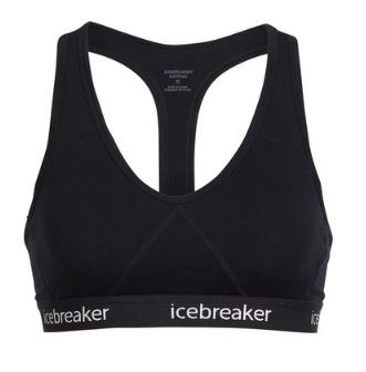 [好也戶外]Icebreaker 女Sprite運動內衣BF150 黑/砂岩灰 NO.103020