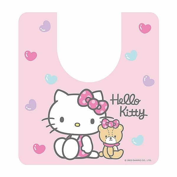 御衣坊 Hello Kitty 馬桶防水地墊 愛心泡泡款(1入)【小三美日】 DS017366