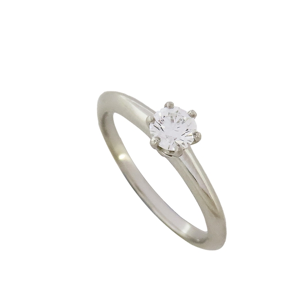 【二手名牌BRAND OFF】Tiffany & Co 蒂芬妮 Tiffany Setting 0.32CT 鑽石 PT950 鉑金戒指 product thumbnail 2