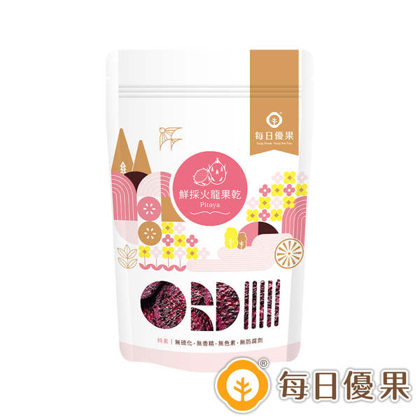 鮮採火龍果乾185G 每日優果 product thumbnail 3