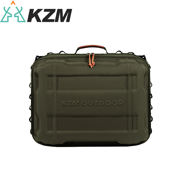 【KAZMI 韓國 KZM 工業風硬殼旅行收納箱《軍綠》】K23T3B10KH/露營/旅行/收納