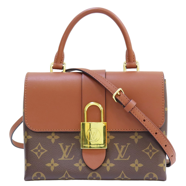 【二手名牌BRAND OFF】LOUIS VUITTON LV 路易威登 棕色 原花帆布 Locky BB 單肩包 金扣 M44654