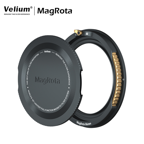 Velium 銳麗瓏 MagRota Base 磁旋支架 86mm 磁旋濾鏡系統 附贈磁吸鏡頭蓋、收納包 風景攝影