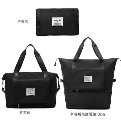 現貨-時尚行李袋6 多功能健身包 單肩防水手提包 可套拉桿箱上的旅行包 product thumbnail 10