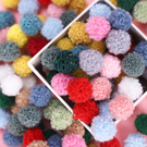 【BlueCat】1.5cm泰迪毛絨球 80顆入 彩色毛球 花球 DIY材料 飾品裝飾 手工藝 兒童手作 美術 素材