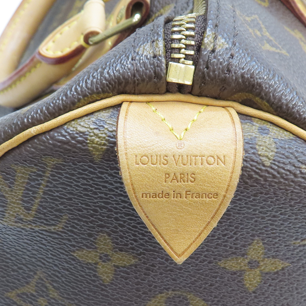 【二手名牌BRAND OFF】LOUIS VUITTON LV 路易威登 棕色 原花 PVC塗層帆布 Speedy 30 手提包 M41526 product thumbnail 6