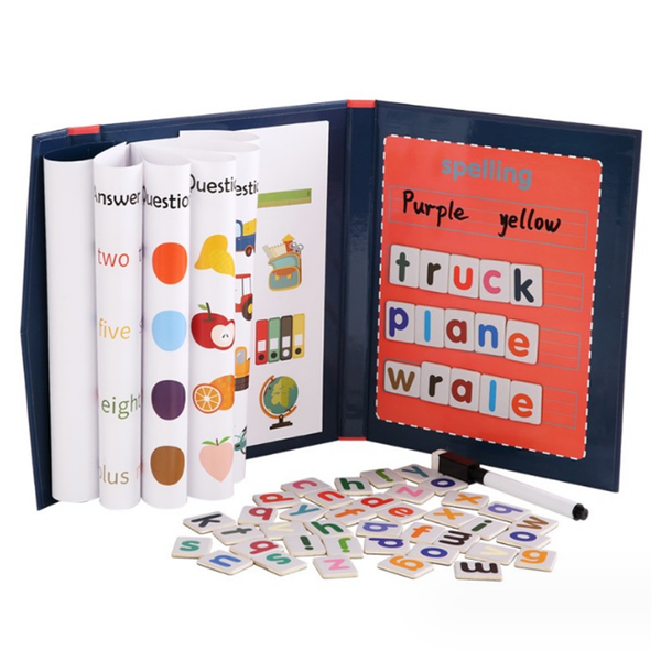 Jigsaw 兒童書夾式磁性英文單字益智啟蒙玩具