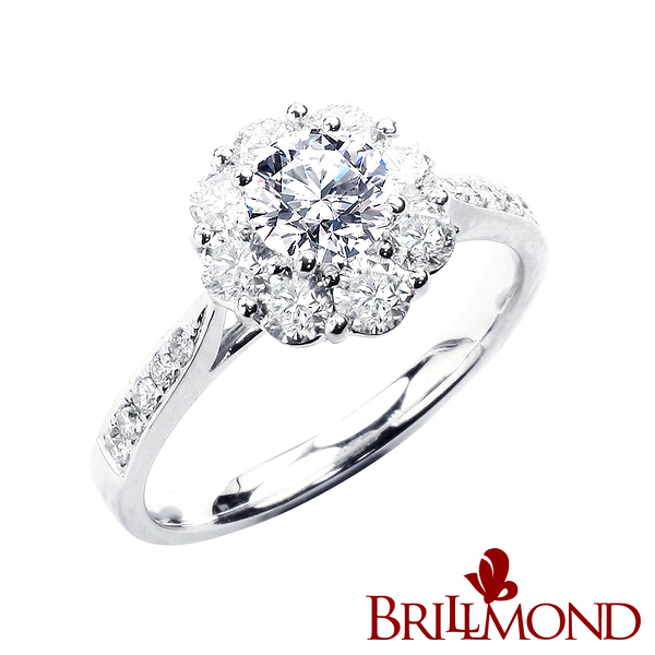 【BRILLMOND JEWELRY】 GIA 50分 D/VS2 3EX NONE 燦爛永恆鑽戒(高規格GIA 50分無螢光主石)