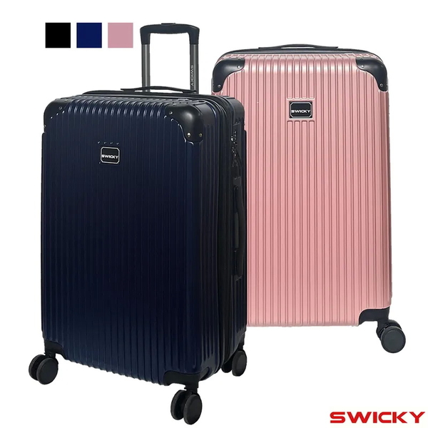 【SWICKY】都市經典系列 24吋 PC 登機箱/行李箱 (3色可選)