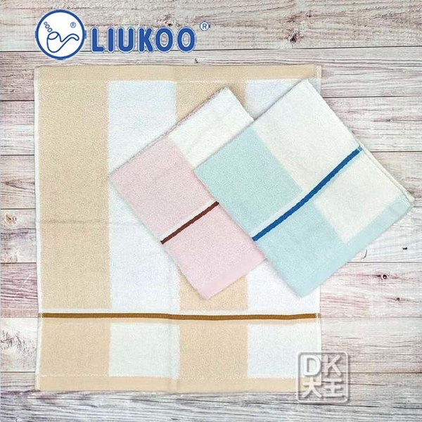 LIUKOO 煙斗大彩條方巾 台灣製純棉手帕 口水巾【DK大王】 product thumbnail 2