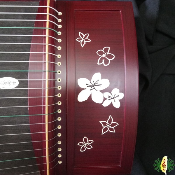 古箏 [網音樂城] 桐花 紫檀 21弦 163cm 油桐 Guzheng ( 贈 箏架 譜架 ) product thumbnail 4