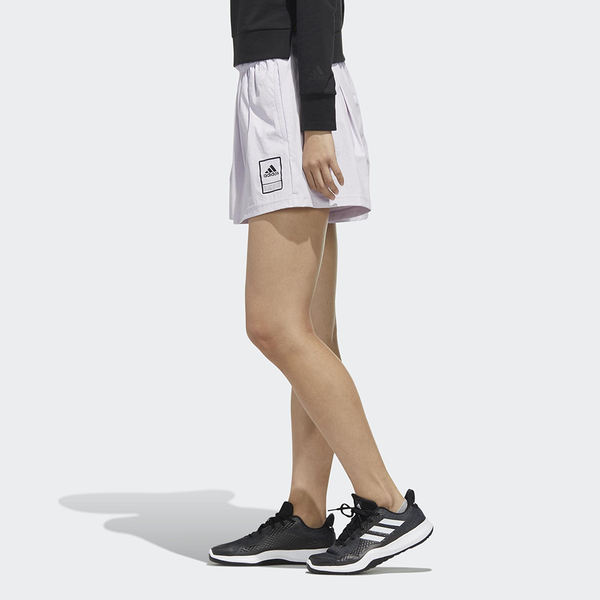 ADIDAS STYLE SHORTS 女裝 短褲 慢跑 訓練 側邊口袋 張鈞甯 淡紫【運動世界】FT2909 product thumbnail 3