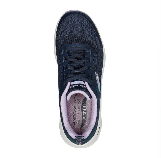 SKECHERS ARCH FIT D'LUX 女款 深藍色 舒適 足弓支撐 休閒健走鞋 149687NVLV【KAORACER】 product thumbnail 4