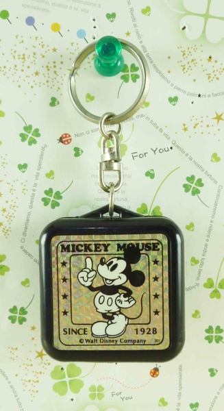 【震撼精品百貨】Micky Mouse_米奇/米妮 ~手電筒鑰匙圈-黑