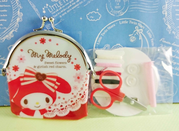 【震撼精品百貨】My Melody 美樂蒂~針線零錢包_40周年