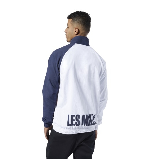 REEBOK LM WINDBREAKER 男裝 外套 立領 休閒 防風 藍 白 紅【運動世界】FQ4669 product thumbnail 6