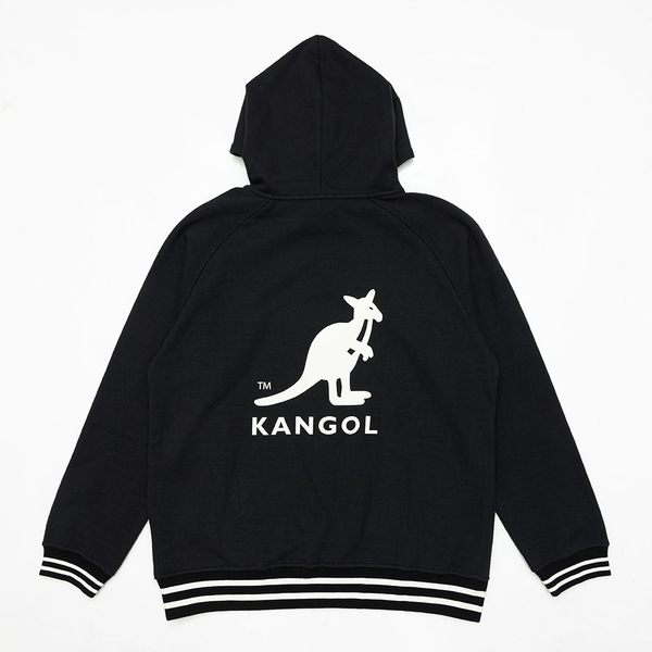 KANGOL 帽T 黑色 後背大LOGO 長袖 上衣 中性 男女 6255105220 product thumbnail 2