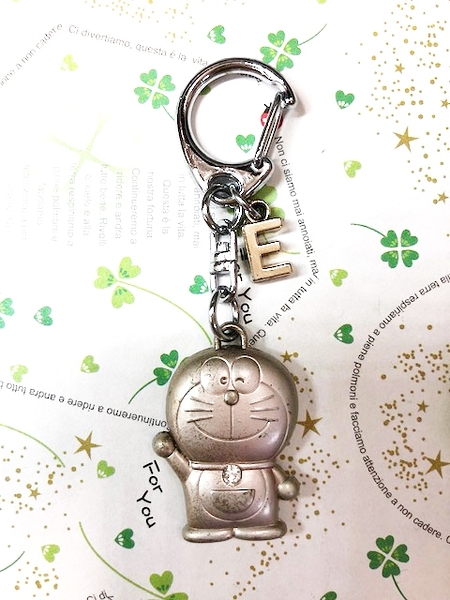【震撼精品百貨】Doraemon_哆啦A夢~Doraemon鑰匙鎖圈-英文字母E#10723