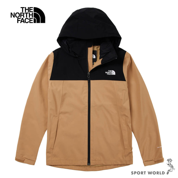 The North Face 北面 女裝 連帽外套 衝鋒衣 防水 棕【運動世界】NF0A7WCKKOM