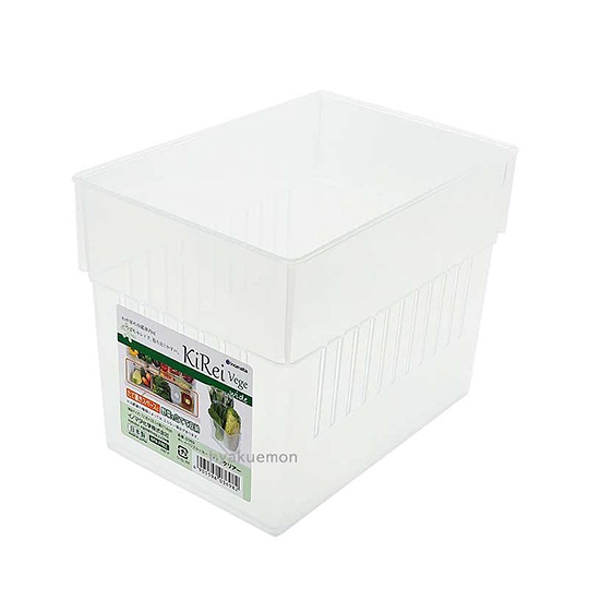 小禮堂 INOMATA 日製 冰箱分格收納盒 冰箱整理盒 蔬果收納盒 保鮮盒 (透明) 4905596-036982