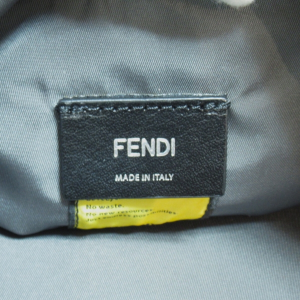 【二手名牌BRAND OFF】FENDI 芬迪 灰色 尼龍 皮革 Baguette 兩用包 product thumbnail 6