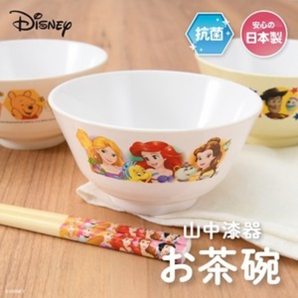 日本製兒童耐熱碗 迪士尼 抗菌碗 山中漆器 安全餐具 卡通 餐碗 飯碗 兒童餐具 兒童碗 碗 日式碗