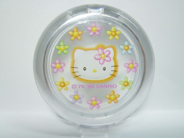 【震撼精品百貨】Hello Kitty 凱蒂貓~口紅盒口紅盤唇蜜盒粉餅盒空盒『花花』