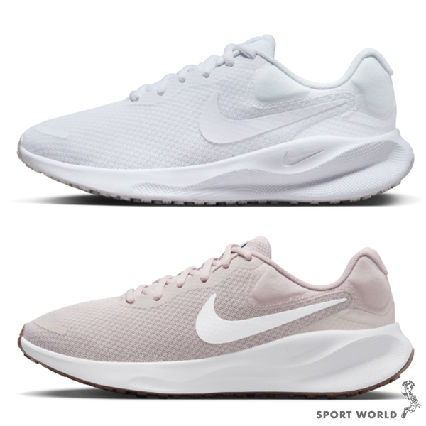 Nike 女鞋 慢跑鞋 休閒鞋 Revolution 7 白/粉【運動世界】FB2208-100/FB2208-007