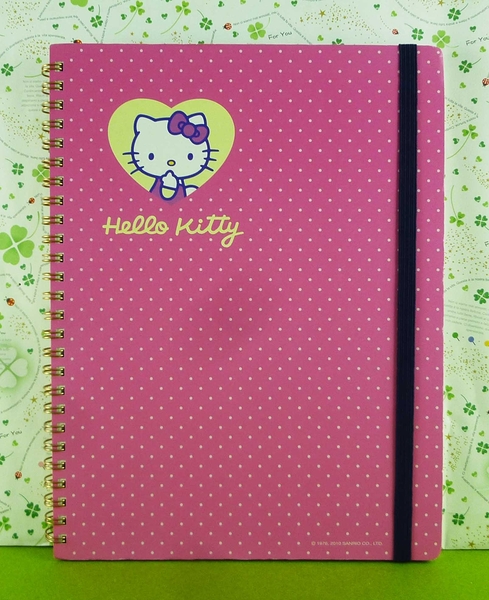 【震撼精品百貨】Hello Kitty 凱蒂貓~筆記本~粉愛心~點點【共1款】