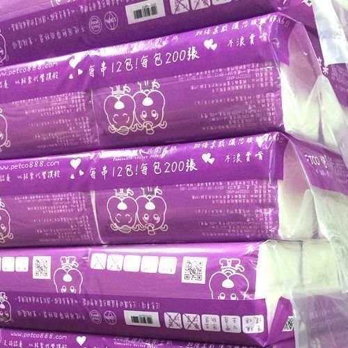 【培菓幸福寵物專營店】破盤價 Petco抽取式衛生紙200張100抽/包 product thumbnail 5