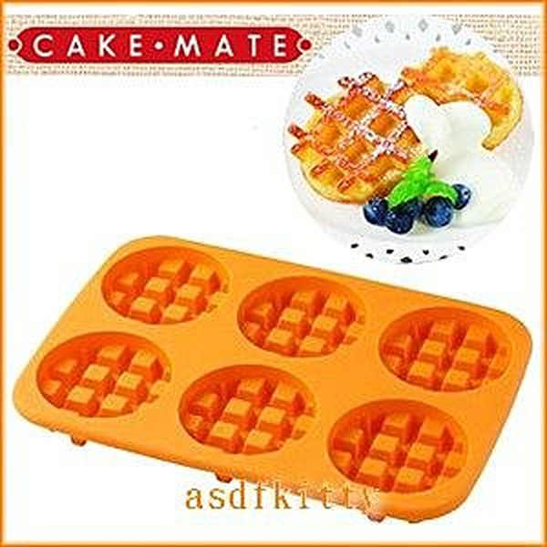 asdfkitty*賠錢出清特價 貝印KAI矽膠模型-小圓鬆餅6連-日本正版商品
