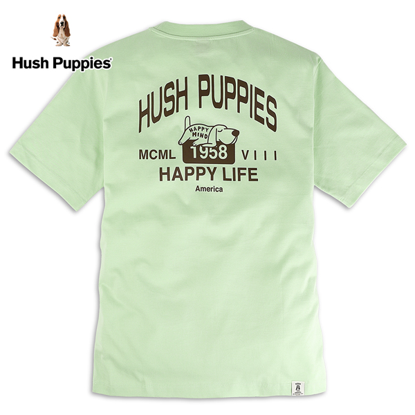 Hush Puppies T恤 男裝Q版刺繡趴狗印花寬鬆T恤 product thumbnail 2