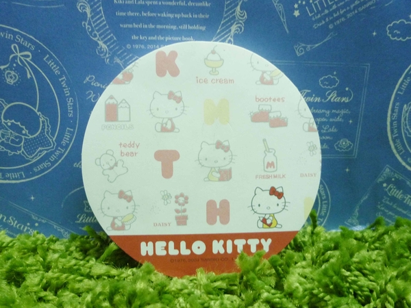 【震撼精品百貨】Hello Kitty 凱蒂貓~造型便條紙-圓形造型底部磁鐵功能【共1款】