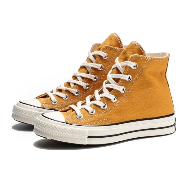 CONVERSE 70S 1970 CHUCK TAYLOR ALL STAR 黃 土黃 奶油頭 黑標 帆布鞋 高筒 男女 (布魯克林) 162054C product thumbnail 2