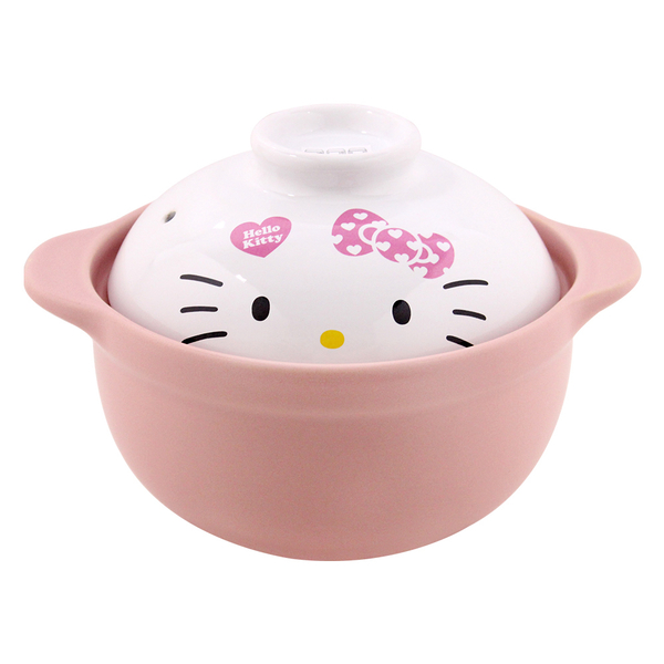 HELLO KITTY 卡哇以耐熱陶鍋1.5L-三麗鷗授權(MF0479) | 塔吉鍋/陶鍋 