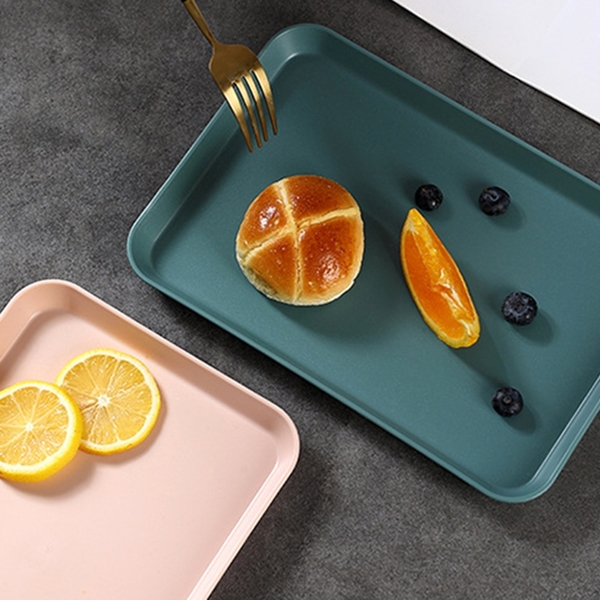 【BlueCat】北歐純色格調簡約餐盤(大) 托盤 水果盤 置物盤 盤子