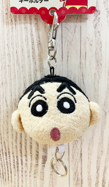 【震撼精品百貨】蠟筆小新_Crayon Shin-chan~蠟筆小新伸縮絨毛鑰匙圈*05422