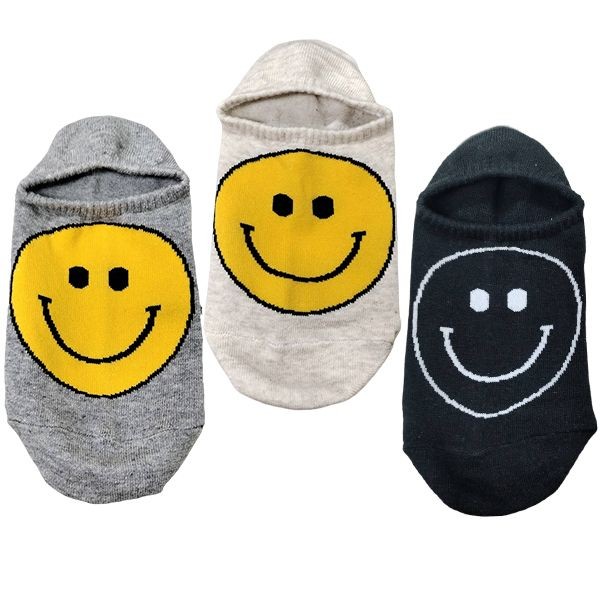 AMICA 1245#笑臉迎人素色隱形襪(1雙入) 款式可選【小三美日】 DS015605