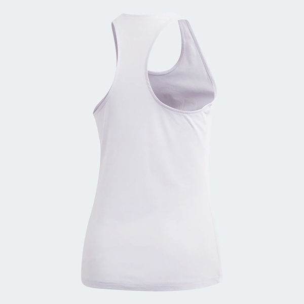 ADIDAS LINEAR TANK TOP 女裝 背心 慢跑 訓練 修身 挖背 棉質 淡紫【運動世界】FM6354 product thumbnail 8