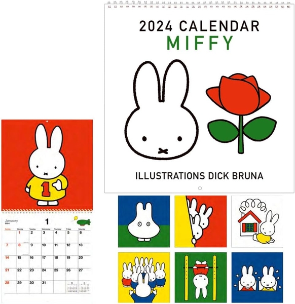 【震撼精品百貨】2024年掛曆/年曆/手帳~米菲兔/米飛兔_Miffy 2024壁曆 掛曆-白*05056