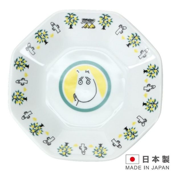 asdfkitty*日本製 MOOMIN嚕嚕米 陶瓷八角盤/炒飯盤/餐盤-可微波-可機洗-正版
