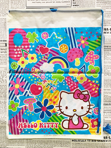 【震撼精品百貨】Hello Kitty 凱蒂貓~HELLO KITTY日本SANRIO三麗鷗KITTY縮口袋/購物袋-繽紛水果*92086