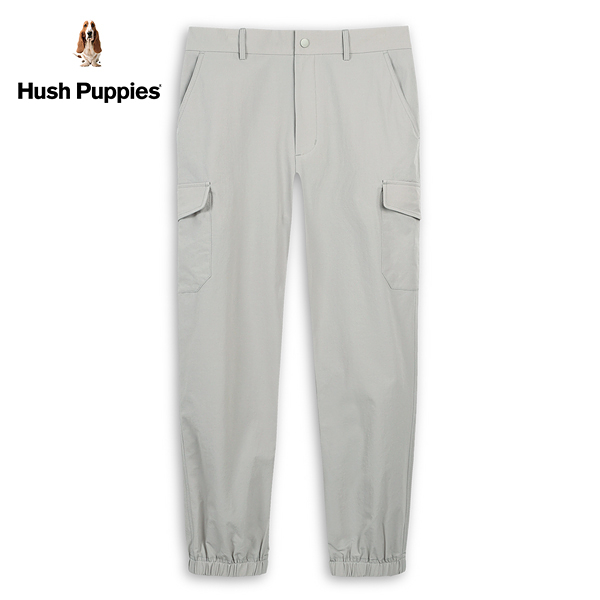 Hush Puppies 長褲 男裝素色後鬆緊縮口工裝褲