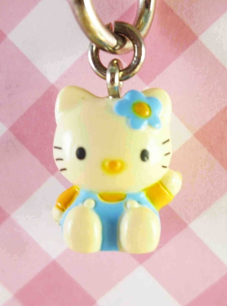 【震撼精品百貨】Hello Kitty 凱蒂貓~KITTY鑰匙圈-藍