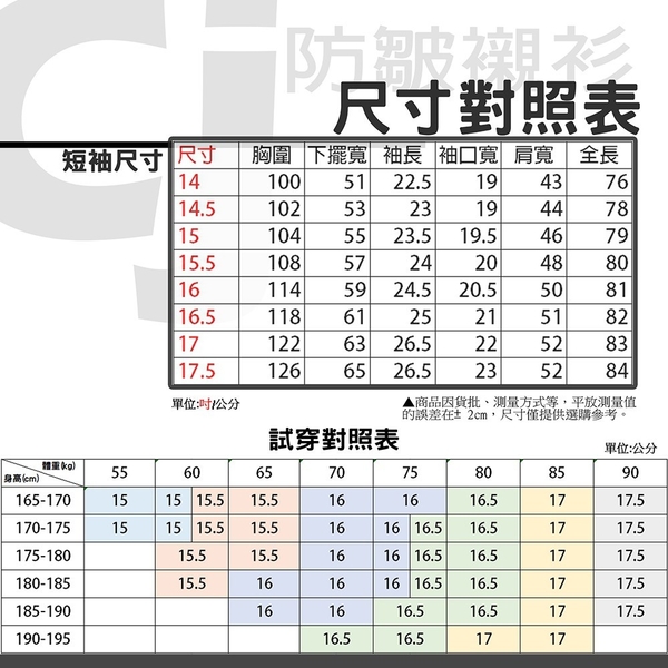 【CHINJUN/35系列】勁榮抗皺襯衫-短袖、素色白、s8001 product thumbnail 2