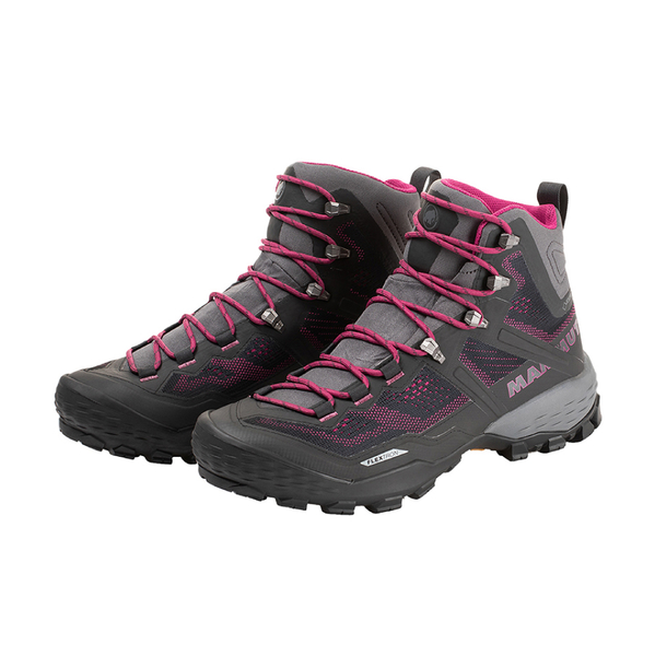 【MAMMUT 長毛象 女 Ducan High GTX 高筒健行鞋《幻影黑/桃紅》】3030-03481/登山鞋/機能鞋 product thumbnail 2