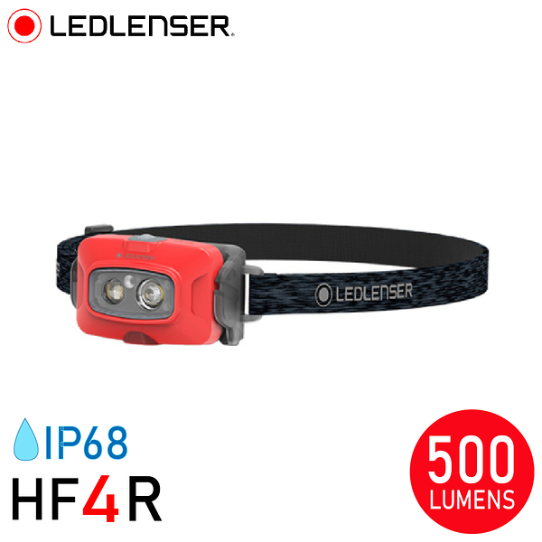 【LED LENSER 德國 HF4R CORE充電式頭燈《紅》】502792/登山/頭燈
