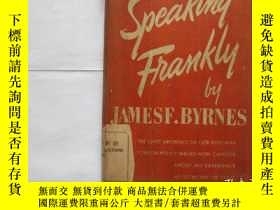 二手書博民逛書店SPEAKING罕見FRANKLYY18210 出版1947