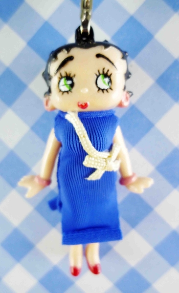 【震撼精品百貨】Betty Boop_貝蒂~手機吊飾-藍洋裝