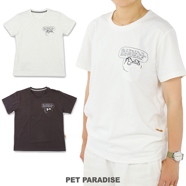 【PET PARADISE 寵物精品】SNOOPY 《大人著》史奴比紅色小屋T-Shirt /白 (S/M/L) 親子裝